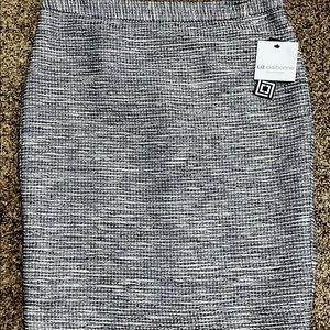 NWT gray tweed skirt